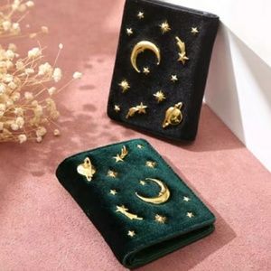 Navy green Charles & Keith wallet